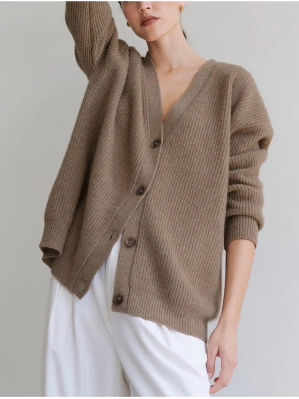 Jenni Kayne Cashmere Cocoon Button Down Cardigan Size Small